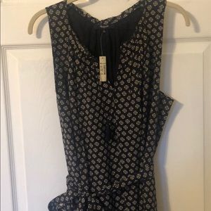 NWT Sleeveless navy Madewell dress
